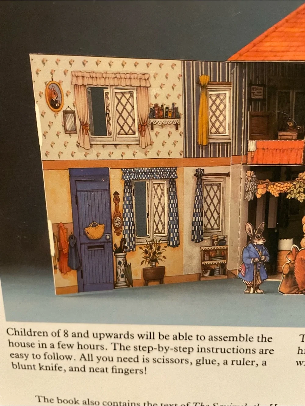 Little Grey Rabbit's House Model Kit. Devised and painted by Faith Jaques. 1982